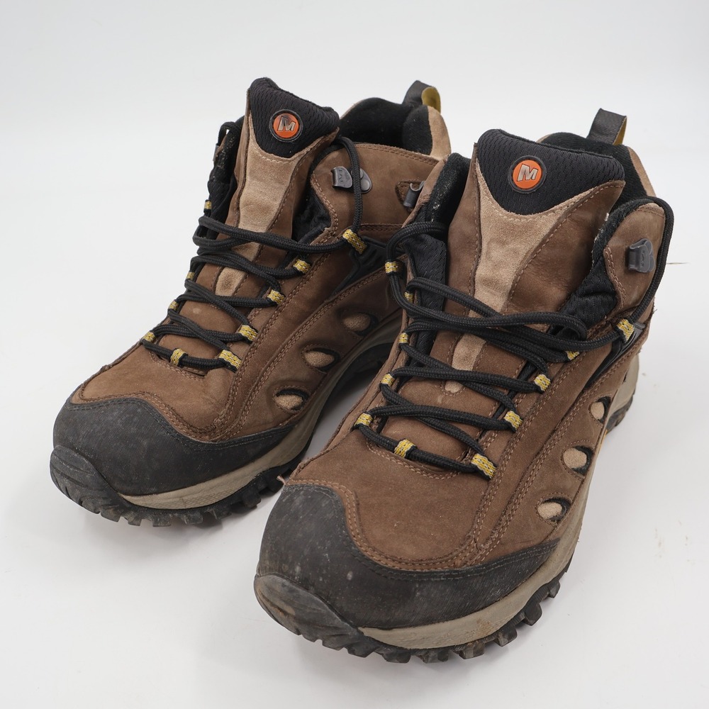 Merrell‎ Radius Mid Waterproof Hiking Boots Mens 11.5 Cocoa Brown Vibram 86171W